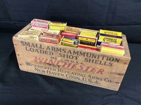 winchester ammo box metal|vintage winchester ammo for sale.